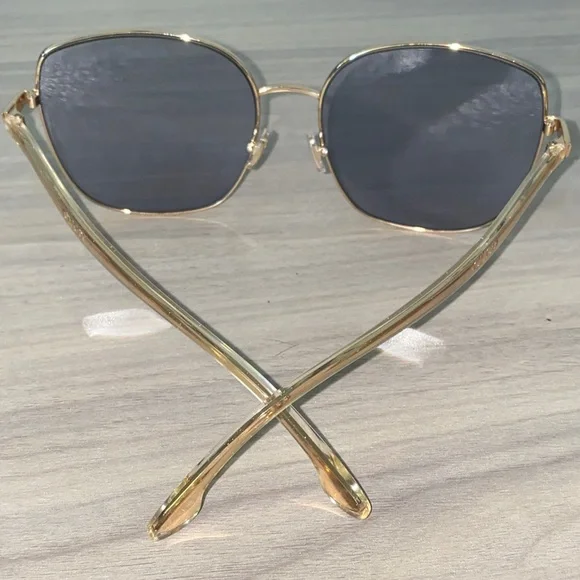 JIMMY CHOO MAMIE/S 0HZJ K1 Gold 60-17-145 Auth Sunnys with  display picture 1